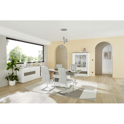 Chaise KIMI polyuréthane gris