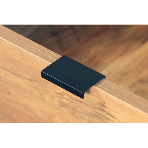 Table basse EVERGREEN 2 imitation chêne foncé et noir