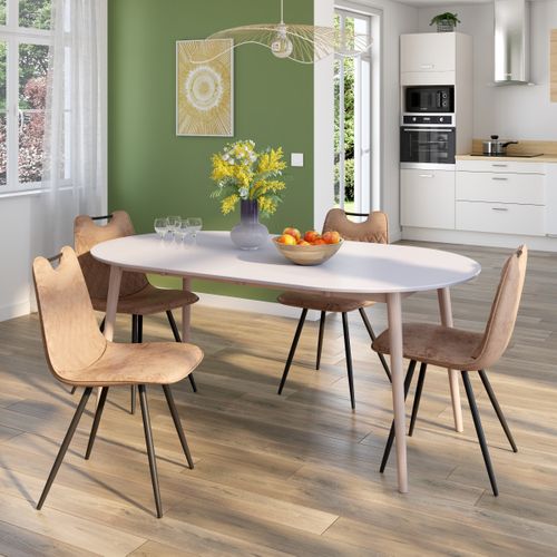 Chaise polyuréthane ELISEE taupe