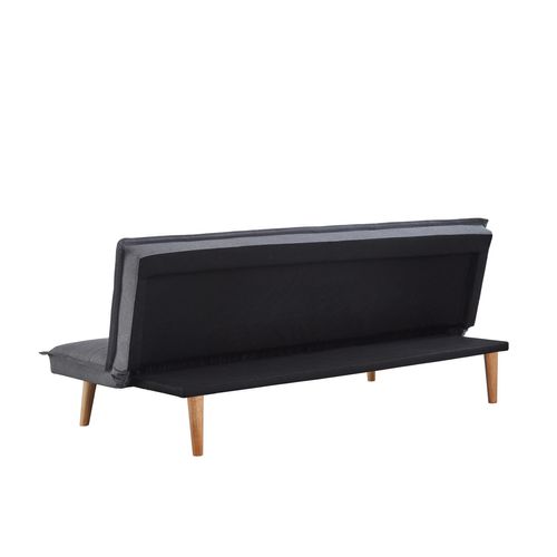 Banquette convertible 3 places LILLO tissu gris