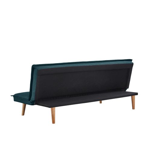 Banquette convertible 3 places LILLO tissu bleu