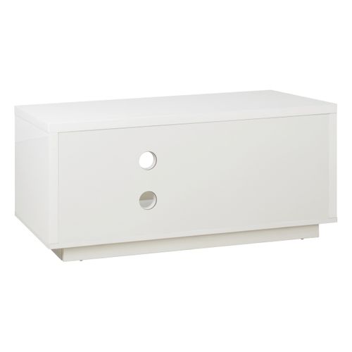 Meuble TV L. 100 cm SACHA Blanc
