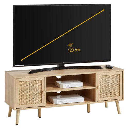 Meuble TV 2P BEA Imitation chêne