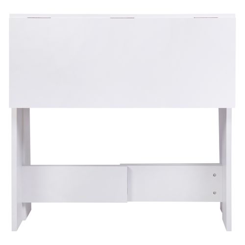 Table pliable extensible jusqu'à 104.5cm DARA blanche