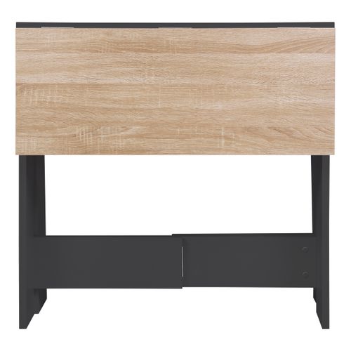 Table pliable DARA imitation chêne et noir