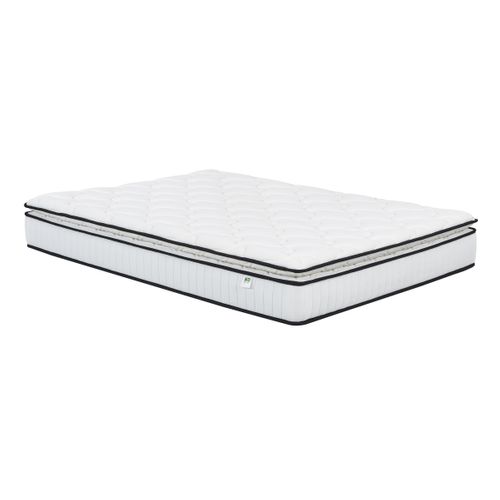 Matelas ressorts + surmatelas 140x190cm avec mémoire de forme CLEOPATRE ép.22 cm