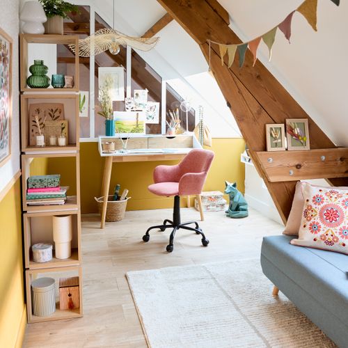 Fauteuil de bureau ELIA rose