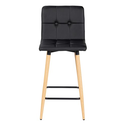 Lot de 2 tabourets de bar H.63 cm MEVIK noir