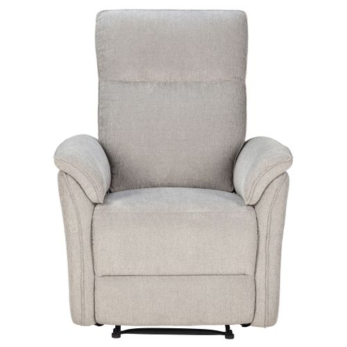 Fauteuil relax manuel MARLON tissu gris clair