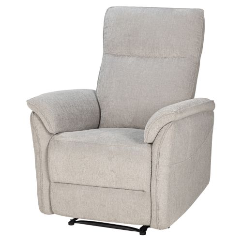 Fauteuil relax manuel MARLON tissu gris clair