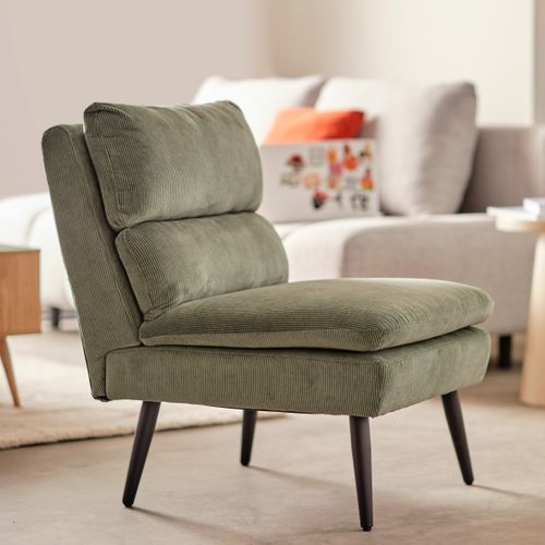 Fauteuil GAEL tissu vert