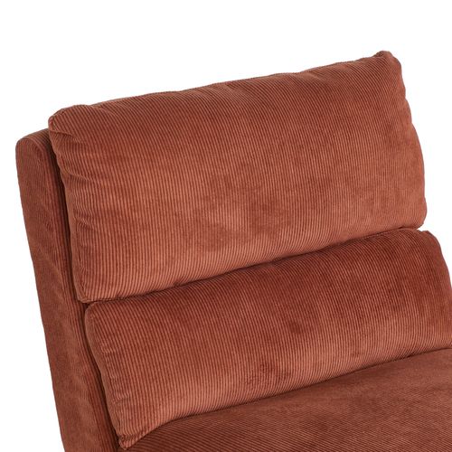 Fauteuil GAEL tissu terracotta