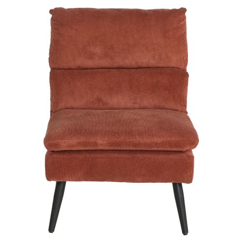 Fauteuil GAEL tissu terracotta