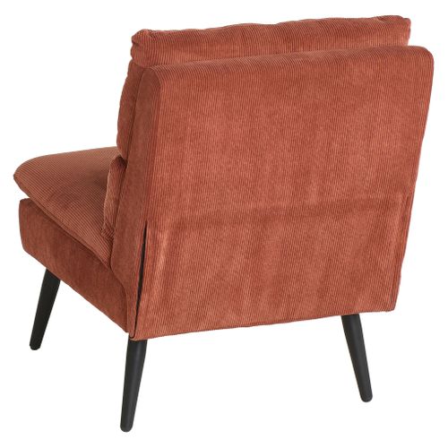 Fauteuil GAEL tissu terracotta