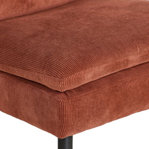 Fauteuil GAEL tissu terracotta