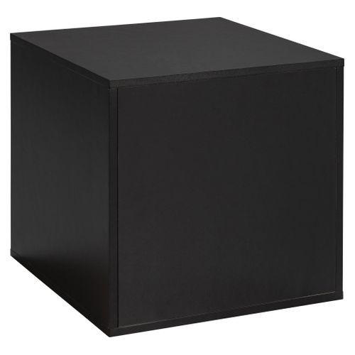 Cube 1 porte NEXT 3 noir et imitation chêne