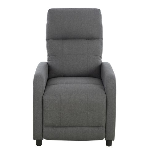 Fauteuil relax BONNIE tissu gris