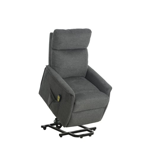 Fauteuil relax releveur électrique FRANCOIS tissu gris