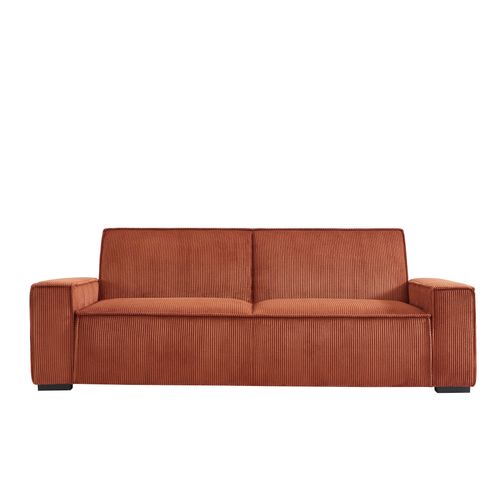 Banquette-lit 3 places JILL tissu terracotta