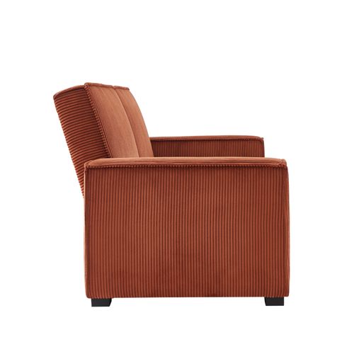 Banquette-lit 3 places JILL tissu terracotta