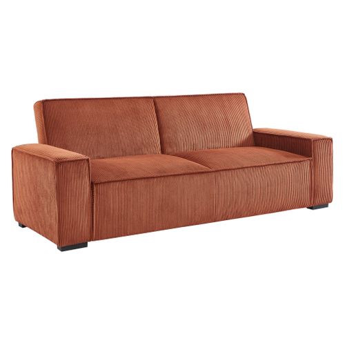 Banquette-lit 3 places JILL tissu terracotta