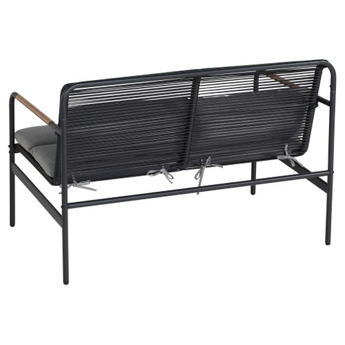 Salon de jardin VIRGINIE noir et gris