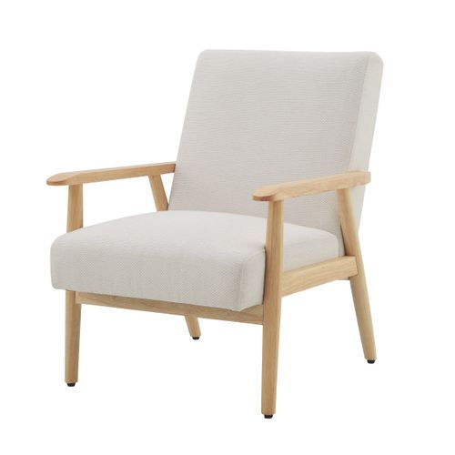 Fauteuil DAN tissu beige