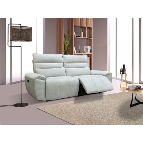 Canapé 3 places relax COME tissu grège