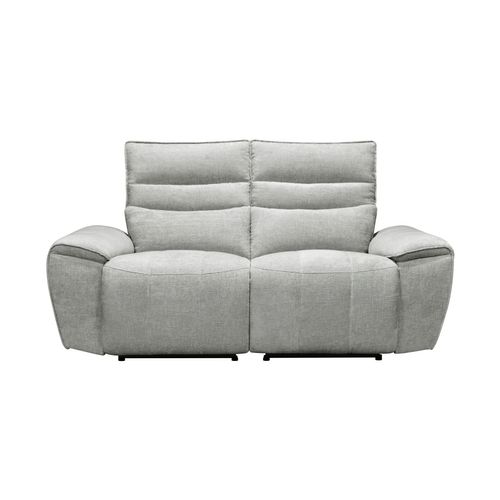 Canapé 2 places relax COME tissu gris