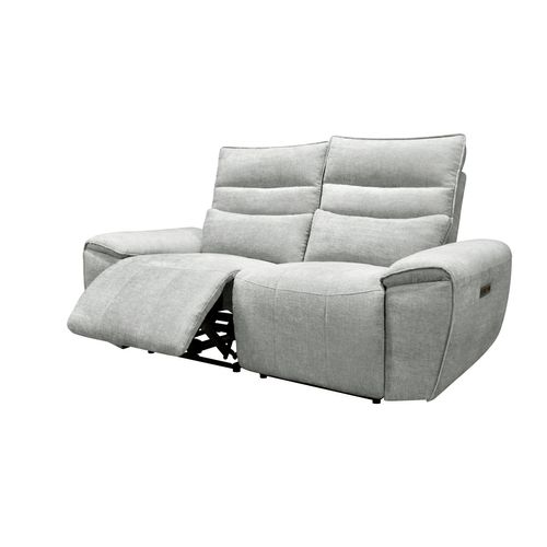 Canapé 2 places relax COME tissu gris