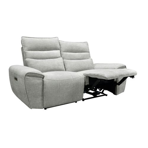 Canapé 2 places relax COME tissu gris