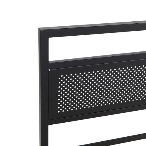 Lit 90x190 cm OSKAR noir et imitation chêne