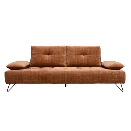 Canapé relax 3 places EVA tissu terracotta