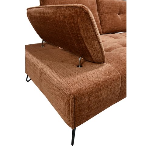 Canapé relax 3 places EVA tissu terracotta