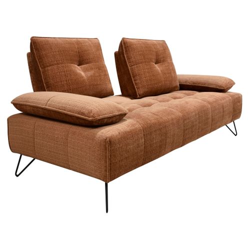 Canapé relax 2 places EVA tissu terracotta