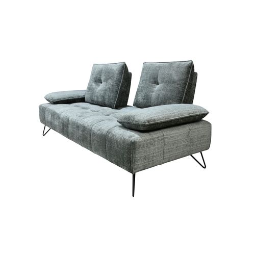 Canapé relax 2 places EVA tissu graphite