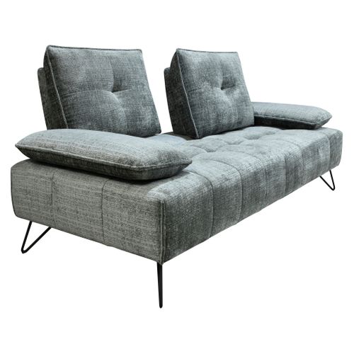 Canapé relax 2 places EVA tissu graphite