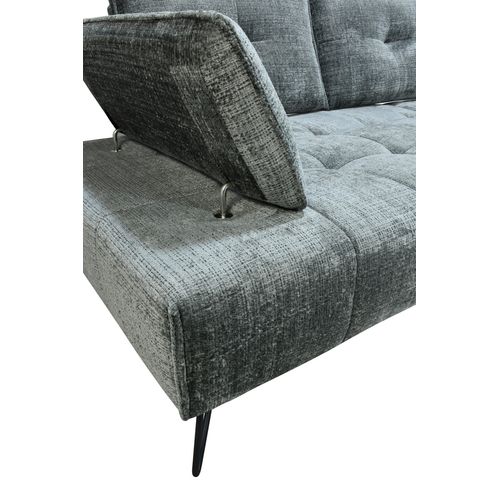 Canapé relax 2 places EVA tissu graphite