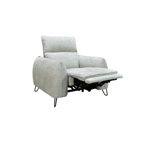 Fauteuil relax électrique  tissu grège