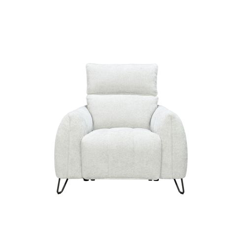 Fauteuil relax électrique LYNA tissu crème
