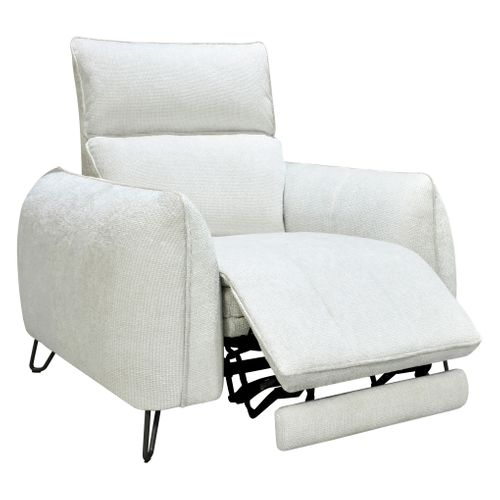 Fauteuil relax électrique LYNA tissu crème