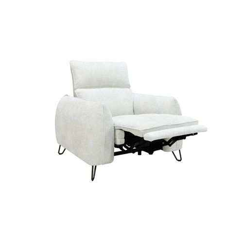 Fauteuil relax électrique LYNA tissu crème