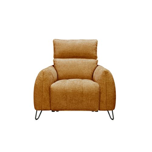 Fauteuil relax électrique LYNA tissu orange