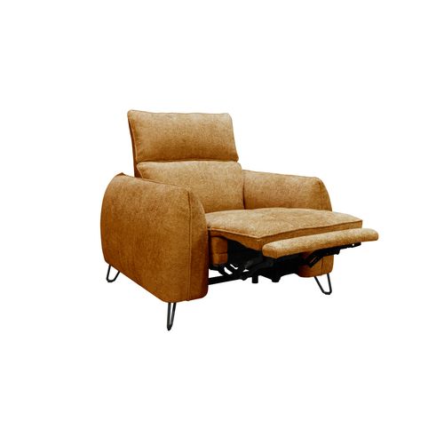 Fauteuil relax électrique LYNA tissu orange