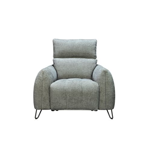 Fauteuil relax électrique LYNA tissu gris foncé