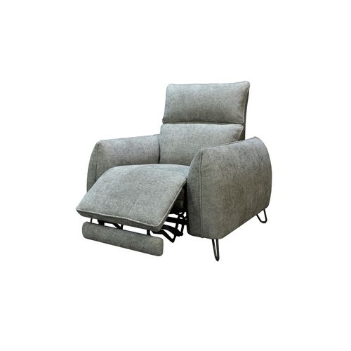 Fauteuil relax électrique LYNA tissu gris foncé