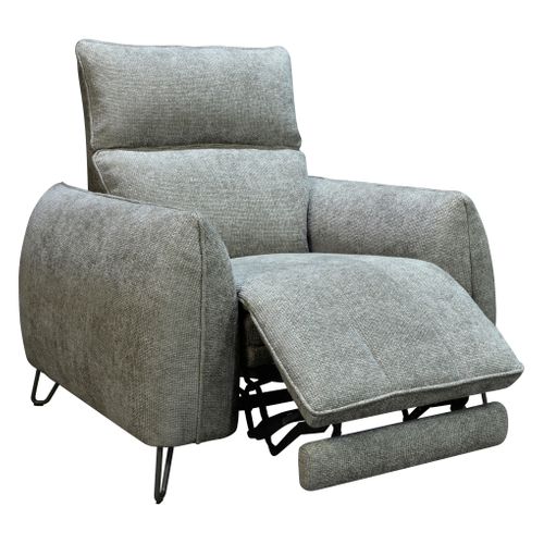 Fauteuil relax électrique LYNA tissu gris foncé