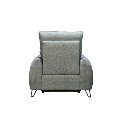 Fauteuil relax électrique LYNA tissu gris foncé