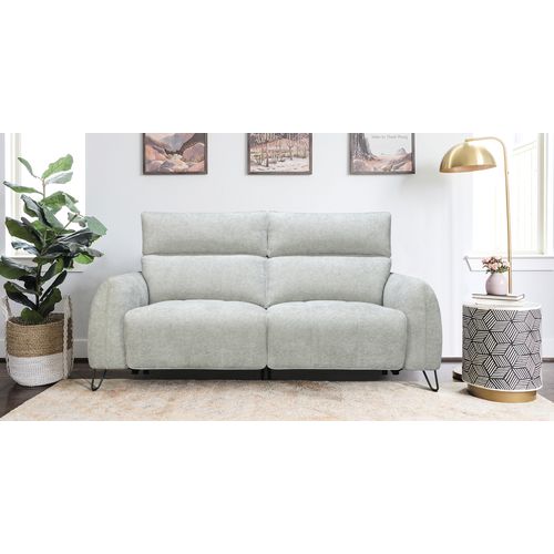 Canapé relax 3 places LYNA tissu grège