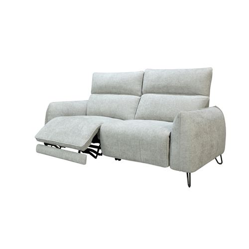 Canapé relax 3 places LYNA tissu grège